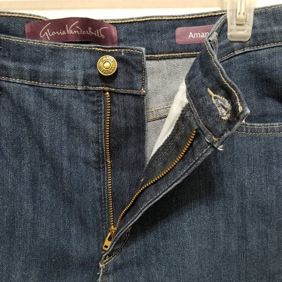 Gloria Vanderbilt jeans 14P 14 Petite NWT Amanda stretch Heritage Fit denim NEW - Picture 6 of 11